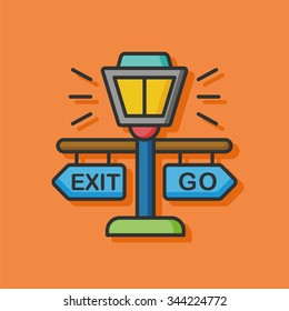 zoo exit sign icon