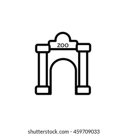 Zoo Gate Outline Icon