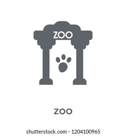 zoo icon. zoo design concept from Entertainment collection. Simple element vector illustration on white background.