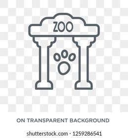 zoo icon. zoo design concept from Entertainment collection. Simple element vector illustration on transparent background.