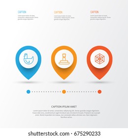 Zoo Icons Set. Collection Of Cobweb, Hen, Serpent And Other Elements. Also Includes Symbols Such As Serpent, Reptile, Web.