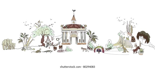 zoo illustration