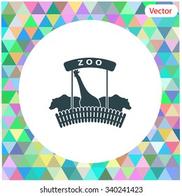 ZOO illustration with animals
