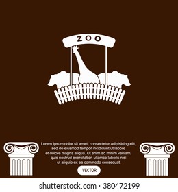 ZOO illustration with animals