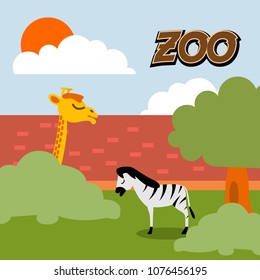 Zoo Illustration Design