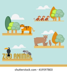  Zoo Illustration Template 
