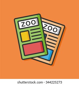 zoo information paper icon
