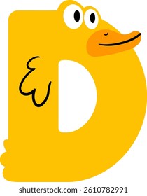 Zoo Letter Vector Element Alphabet D