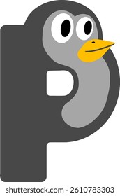 Zoo Letter Vector Element Alphabet P