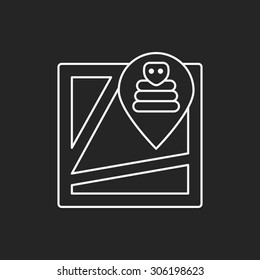zoo location line icon