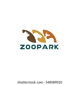 Zoo Logo, Animals Vector Icon