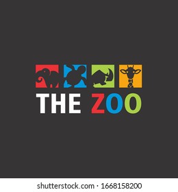 The Zoo Logo Template Design Vector, Emblem, Design Concept, Creative Symbol, Icon