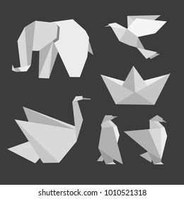 the zoo made of origami