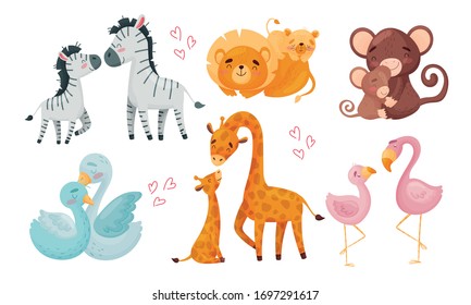 Mommy Baby Cartoon Animals Hd Stock Images Shutterstock