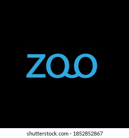 ZOO MONOGRAM diseño de iconos en fondo blanco.Letra creativa diseño de logotipo ZOO/Z O. Diseño del logotipo de las iniciales de AJ/MONOGRAM.