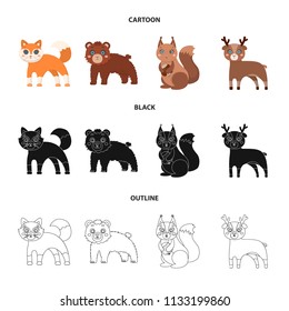 Zoo, nature, reserve and other web icon in cartoon,black,outline style.Artiodactyl, nature, ecology, icons in set collection.