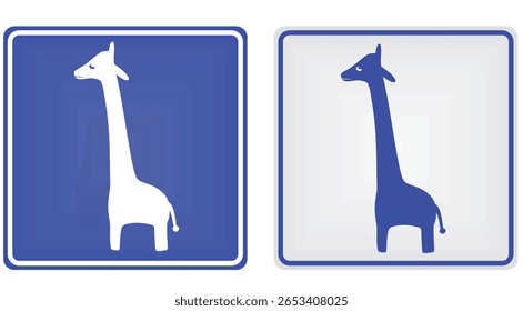Sinal de estrada do zoológico. ilustração vetorial