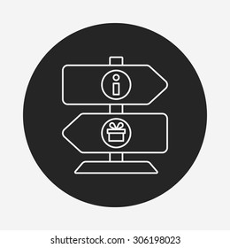 zoo sign line icon