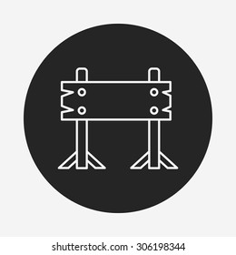 zoo sign line icon