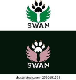 ZOO SWAN LOGO MODERN DESIGN