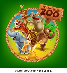 zoo vector banner