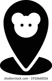 zoo vector glyph flat icon