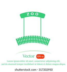 ZOO vector icon.