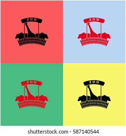 ZOO vector  icon.