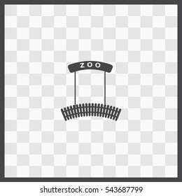 ZOO vector icon. Isolated illustration. Business picture.