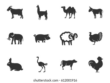 Zoo Vector Icons User Interface Design Stock Vector (Royalty Free ...