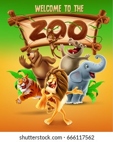 zoo vector illustration