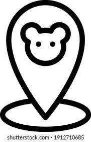 zoo vector thin line icon
