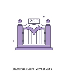 Zoo, Zological Park Vector Icon Design