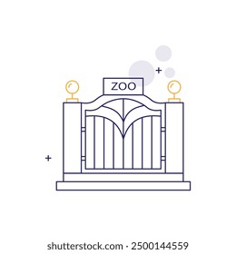 Zoo, Zological Park Vector Icon Design