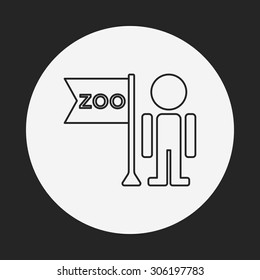 zookeeper line icon