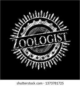 Zoologist chalk emblem