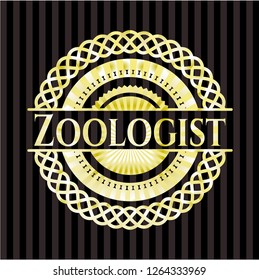 Zoologist gold shiny emblem