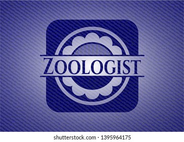 Zoologist with jean texture. Vector Illustration. Detailed.