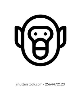 Zoology. Editable stroke vector icon.