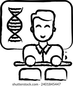 Zoology faculty hand drawn vector illustration