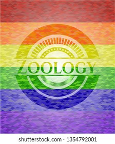 Zoology lgbt colors emblem 