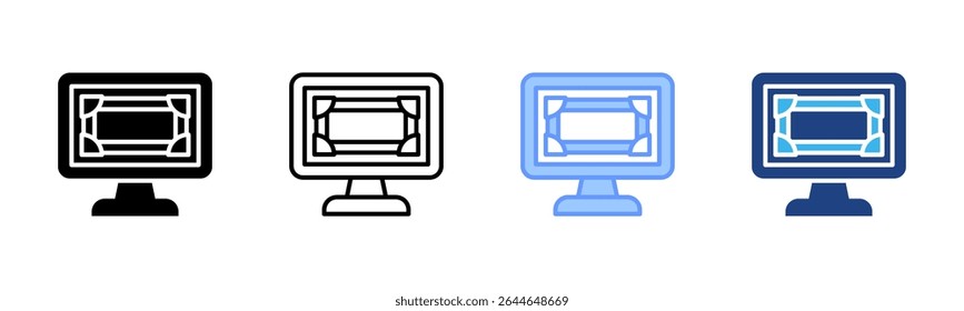 Zoom Background Kit icon sheet multiple style collection