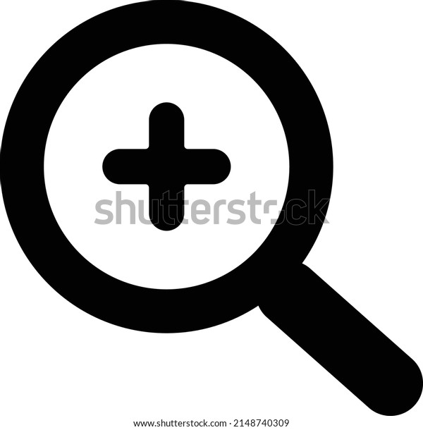 Zoom Black Vector Illustration Icon Stock Vector (Royalty Free) 2148740309 Shutterstock