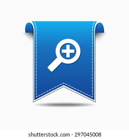 Zoom In blue Vector Icon Design