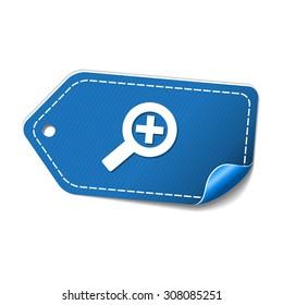 Zoom In blue Vector Icon Design