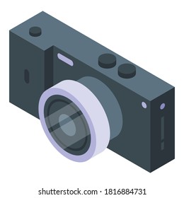 Zoom camcorder icon. Isometric of zoom camcorder vector icon for web design isolated on white background