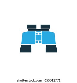 Zoom Colorful Icon Symbol. Premium Quality Isolated Binoculars Element In Trendy Style.