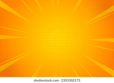 zoom-komischer Hintergrund. orange und gelb. abstrakte EPS10