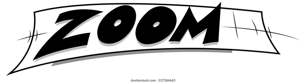 Zoom - Comic Expression Vector Text