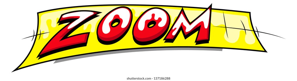 Zoom - Comic Expression Vector Text